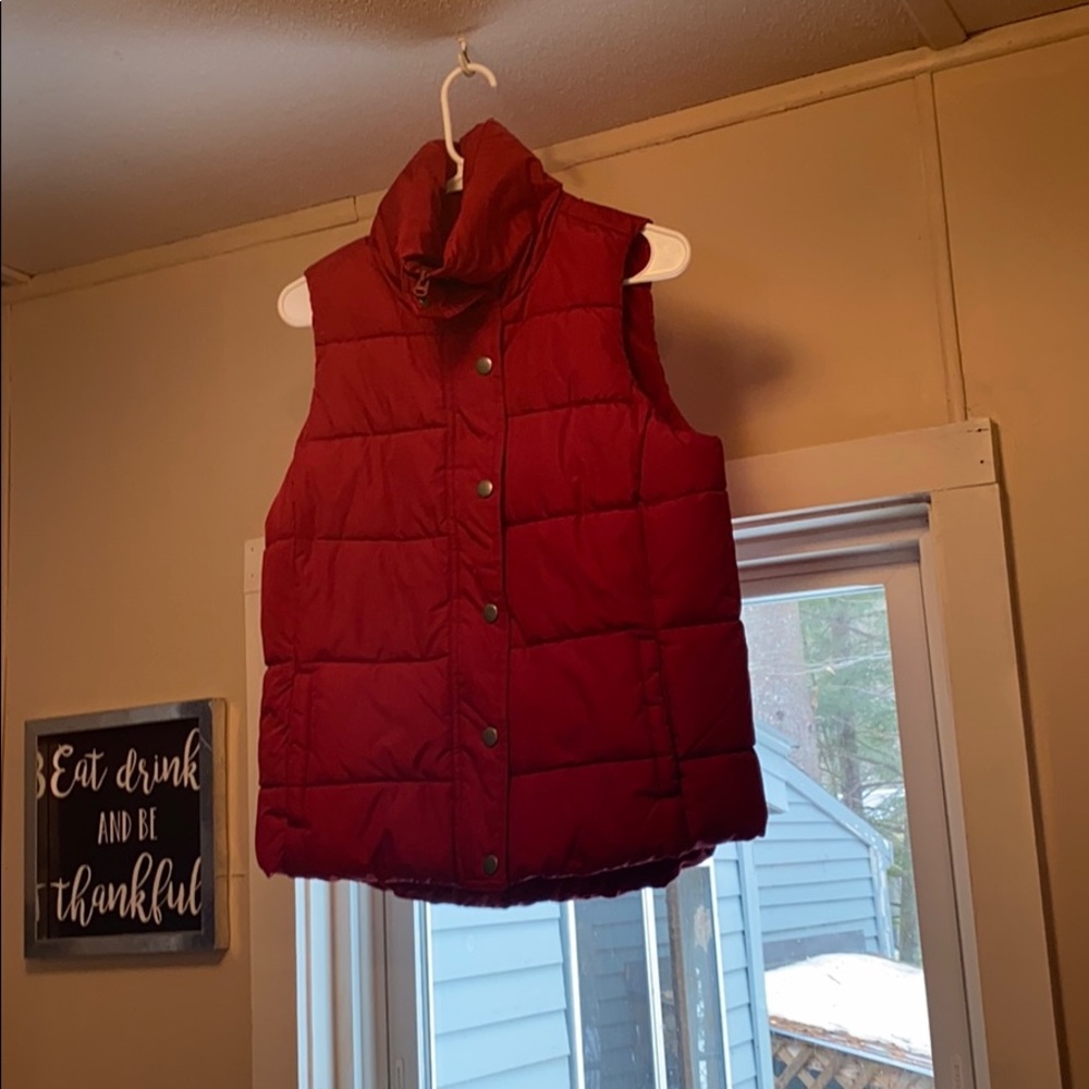 Fleece lined vest!